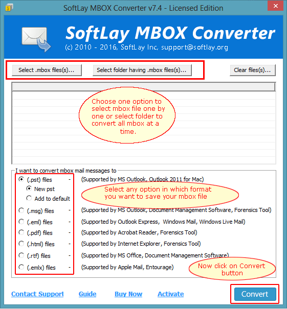 SoftLay MBOX Converter Software 7.4 full